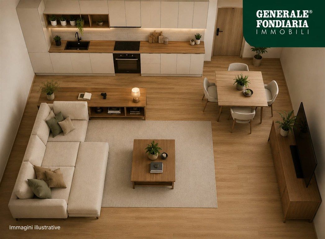 Trilocale moderno senza spese condominiali